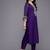 Floral Yoke Design Thread Work Kurta With Trousers & Dupatta