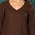 V-Neck Straight Kurta With Trousers & Dupatta