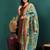 V-Neck Straight Kurta With Trousers & Dupatta