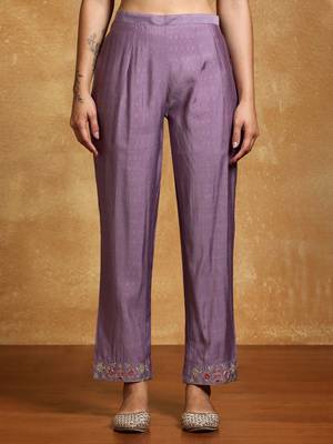 Women Floral Embroidered Regular Kurta with Trousers & With Dupatta 7