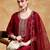 Yoke Design Zari Round Neck Straight Kurta With Trousers & Dupatta