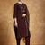 Yoke Design Zari Round Neck Straight Kurta With Trousers & Dupatta