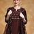 Yoke Design Zari Round Neck Straight Kurta With Trousers & Dupatta