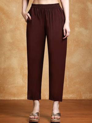 Yoke Design Zari Round Neck Straight Kurta With Trousers & Dupatta 7