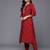 Women Woven Design Embroidered Kurta with Trousers & Dupatta
