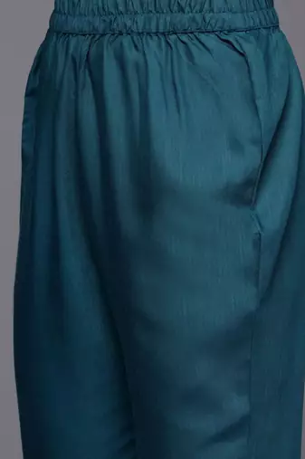 Women Ethnic Motifs Embroidered Kurta with Trousers & With Dupatta