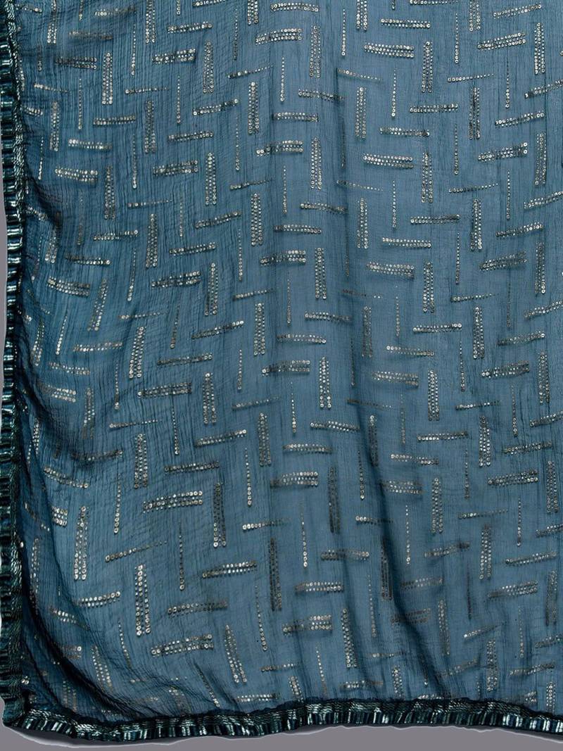 Women Ethnic Motifs Embroidered Kurta with Trousers & With Dupatta