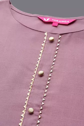 Women Solid Yoke Design Kurta with Trousers & Dupatta