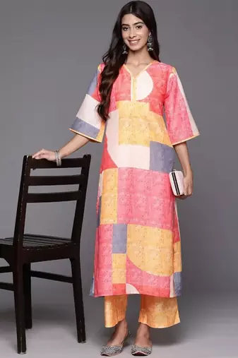 Women Floral Printed Kurta with Palazzo