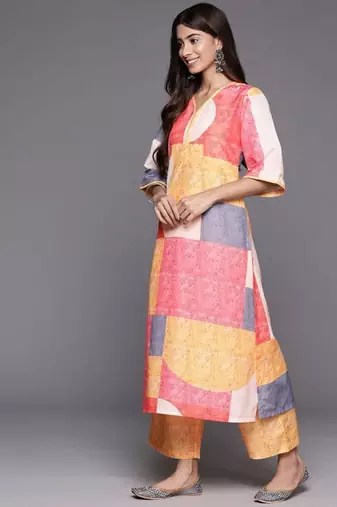 Women Floral Printed Kurta with Palazzo
