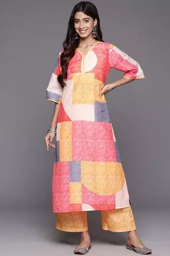 Women Floral Printed Kurta with Palazzo