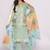 Women Floral Embroidered Cotton Straight Kurta with Trousers & Dupatta