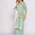 Women Floral Embroidered Cotton Straight Kurta with Trousers & Dupatta