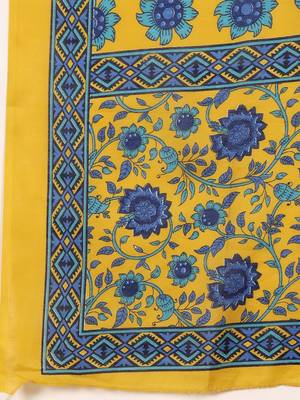 Women Floral Embroidered Regular Kurta with Trousers & With Dupatta 3