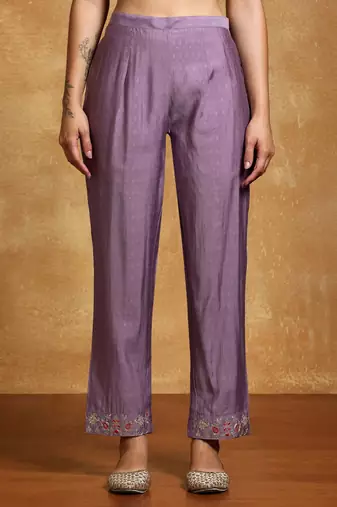 Women Floral Embroidered Regular Kurta with Trousers & With Dupatta