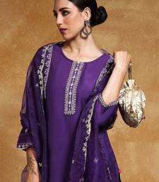 Women Ethnic Motifs Embroidered Thread Work Kurta with Trousers & With Dupatta