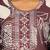 Floral Printed Round Neck Thread Work Straight Kurta With Trousers