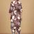 Floral Printed Round Neck Thread Work Straight Kurta With Trousers