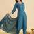 Yoke Design Thread Work Notc Neck Straight Republic Day Kurta With Trousers And Dupatta