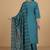 Yoke Design Thread Work Notc Neck Straight Republic Day Kurta With Trousers And Dupatta