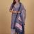 Floral Printed V-Neck Gotta Patti Kurta With Trousers & Dupatta
