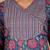 Floral Printed V-Neck Gotta Patti Kurta With Trousers & Dupatta