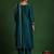 Floral Embroidered Zari Cotton Silk Straight Kurta With Trousers & Dupatta