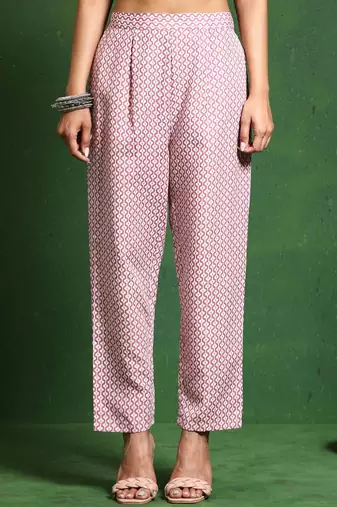 Women Printed Regular Kurta with Trousers & With Dupatta