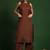 Women Regular Thread Work Kurta with Trousers