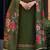 Floral Yoke Design Thread Work Straight Kurta With Trouser And Dupatta