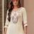 Women Floral Embroidered Regular Thread Work Kurta with Trousers & With Dupatta