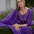 Floral Embroidered Round Neck Straight Kurta With Dhoti & Dupatta