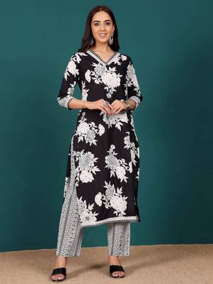 Women Ethnic Motifs Printed Regular Pure Cotton Kurta with Trousers & With Dupatta 6