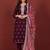 Ethnic Motifs Embroidered Notch Neck Zari Straight Kurta With Trousers & Dupatta