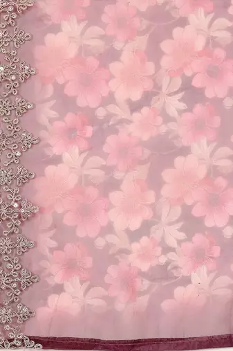 Ethnic Motifs Embroidered Notch Neck Zari Straight Kurta With Trousers & Dupatta
