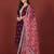 Ethnic Motifs Embroidered Notch Neck Zari Straight Kurta With Trousers & Dupatta