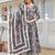 Women Floral Printed Angrakha Sequinned Kurta with Trousers & With Dupatta