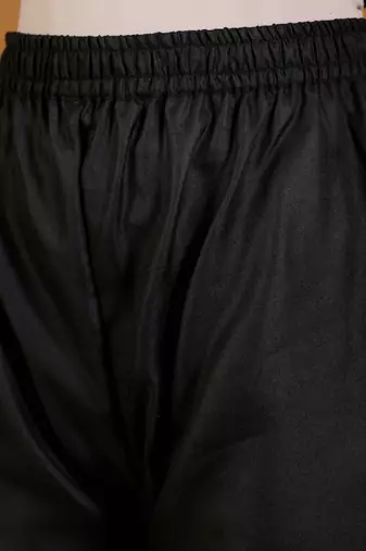 V-Neck Straight Kurta With Trousers And Dupatta