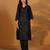 V-Neck Straight Kurta With Trousers And Dupatta