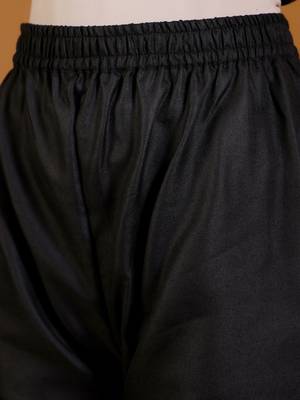 V-Neck Straight Kurta With Trousers And Dupatta 7