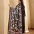 Floral Embroidered Thread Work Notch Neck Straight Kurta With Trousers & Dupatta
