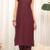 Violet Square Neck Sleeveless Straight Kurta With Trouser