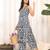 Blue Ethnic Motifs Printed V-Neck Pure Cotton Straight Kurta With Trouser