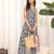 Blue Ethnic Motifs Printed V-Neck Pure Cotton Straight Kurta With Trouser