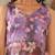 Floral Printed V-Neck Empire Straight Kurta With Trouser