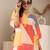 Geometric Printed Notch Neck Straight Kurta With Trouser