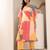 Geometric Printed Notch Neck Straight Kurta With Trouser