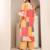 Geometric Printed Notch Neck Straight Kurta With Trouser