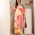 Geometric Printed Notch Neck Straight Kurta With Trouser