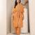 Floral Printed V-Neck Pure Cotton Kaftan Kurta With Trouser